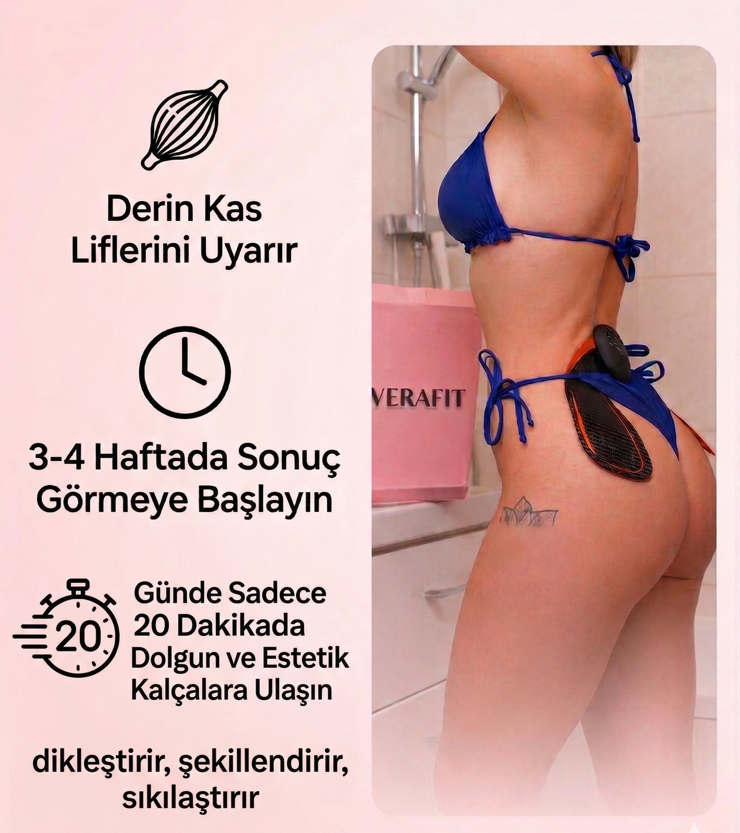 VeraFit™ Kalça Şekillendirici EMS Cihazı