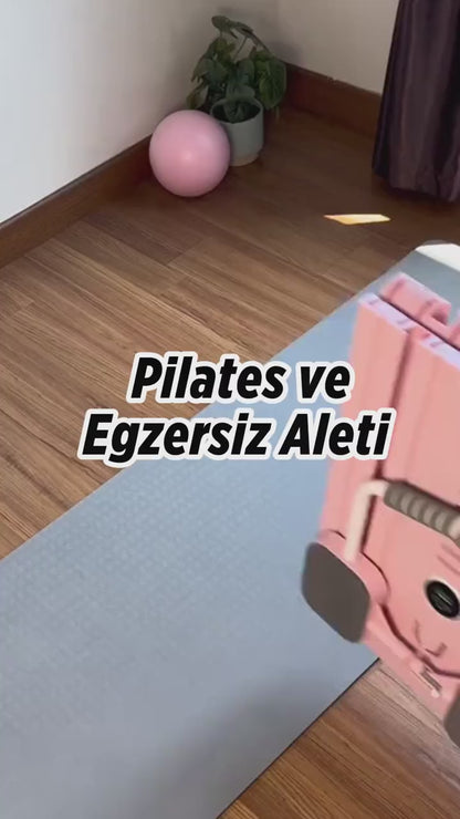 Verafit™ Pilates Aleti - Zamanlayıcılı, Direnç Bantlı Çok Amaçlı Egzersiz Tahtası
